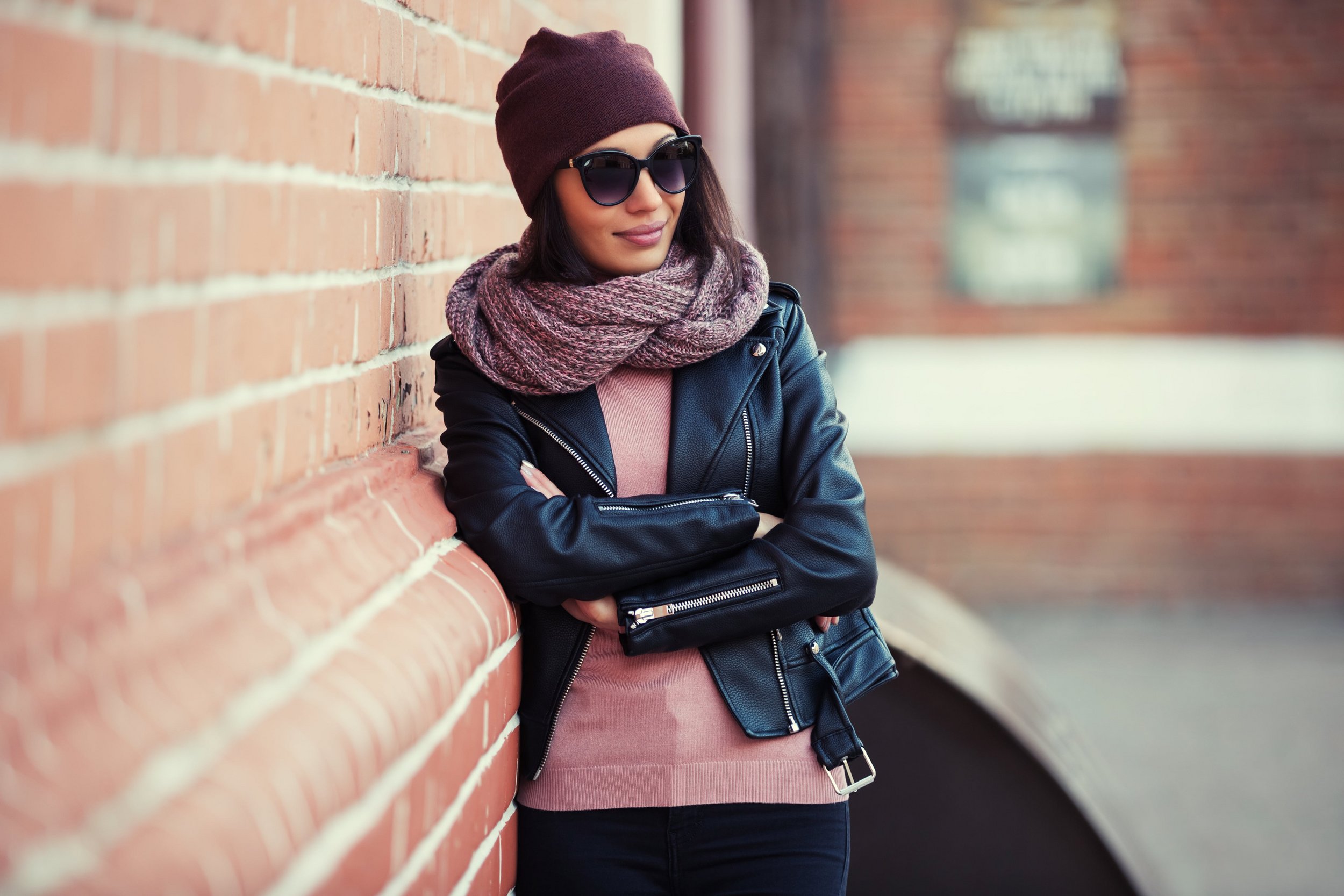 Girl wearing autumn clothes 